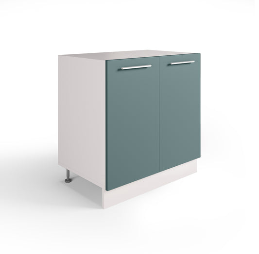 Meuble de Cuisine Bas, Sous évier 80 cm, 2 Portes