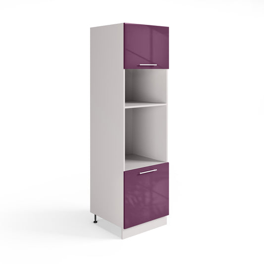 Colonne pour Four et Micro-Ondes Encastrables, 60x210 cm, 2 Portes